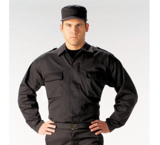 r6350-black-police-security-guard-military-tactical-gear-bdu-uniform-fatigue-shirt